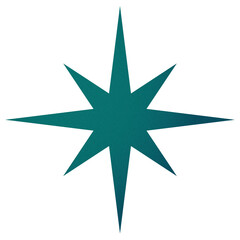 seasonal holiday star - green