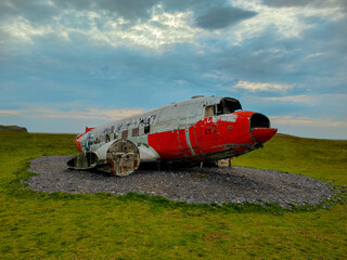 DC-3 Eyvindarholt Airplane wreck in Iceland