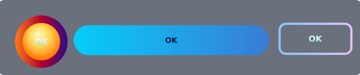 Fototapeta premium Concept illustration of a blank light switch button on a wall as a technology template OK symbol for web interface design