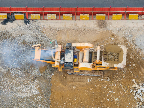 Aerial Construction Waste Crusher Processing Equipment