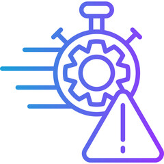 Incident Response line gradient icon