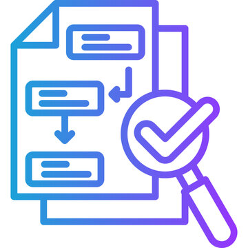 Internal Control line gradient icon