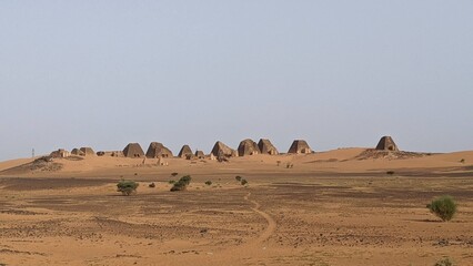 Ancient Pyramids Stand Tall Amidst the Desert Sands in Sudan