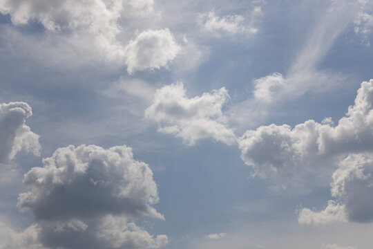 Blue cloudy sky