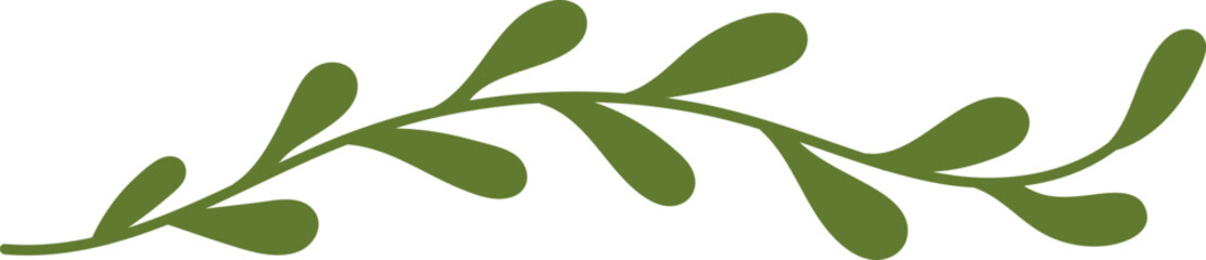 Curved Leafy Branch © Mykola Syvak