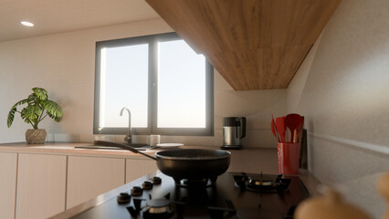 modern kitchen interior