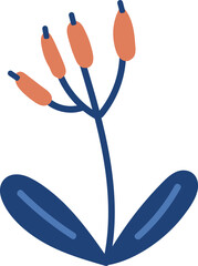 Abstract Floral Plant