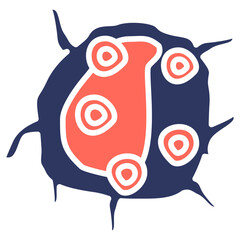 Natural Killer Cell glyph color icon