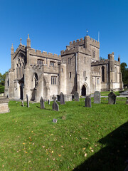 Edington Priory Church , Edington Wiltshire. Sunshine