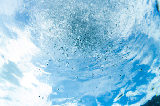 Bubbles Rising in Water 