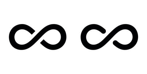 Infinity Symbol in Mathematics. Infinity Logo.