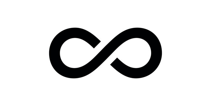 Infinity Symbol in Mathematics. Infinity Logo.