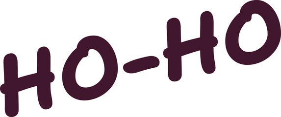 Festive Ho-Ho Text Design