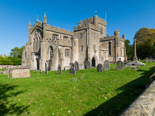 Edington Priory Church , Edington Wiltshire. Sunshine