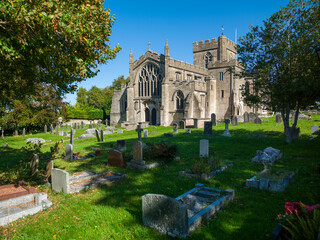 Edington Priory Church , Edington Wiltshire. Sunshine