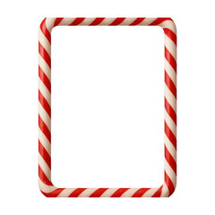 Fototapeta premium PNG Festive candy cane frame design.