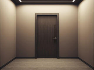 open door in the room