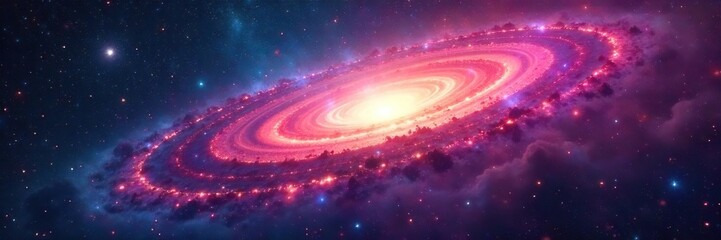 Breathtaking Nebula Vista Vibrant Colors Illuminate Cosmic Planetary Formation