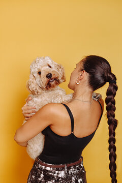 owner and dog 
