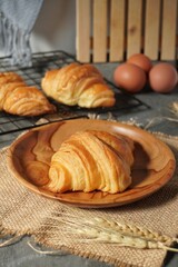fresh baked croissants