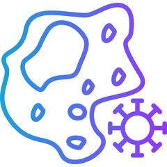 Macrophage line gradient icon