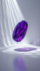 Floating Purple Gemstone