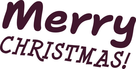 Festive Merry Christmas Text