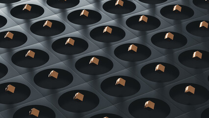 Exploring the intricate patterns of abstract geometric shapes