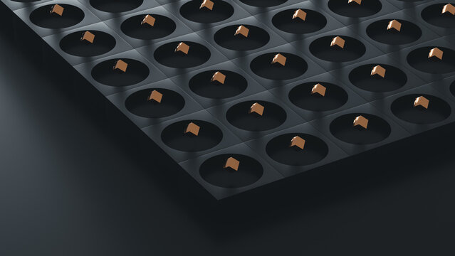 Exploring the intricate patterns of abstract geometric shapes