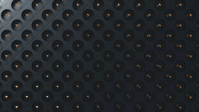 Exploring the intricate patterns of abstract geometric shapes