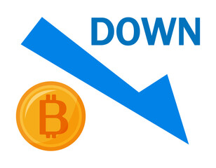 ビットコインのアイコン　仮想通貨
