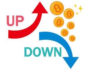 ビットコインのアイコン　仮想通貨