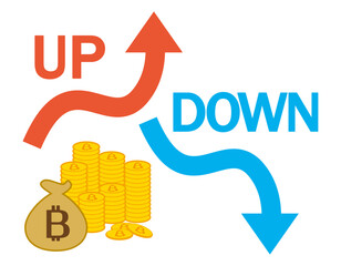 ビットコインのアイコン　仮想通貨