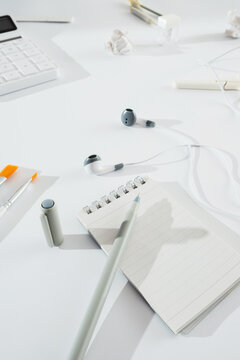 Monochrome office desk  set
