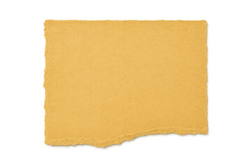Obraz premium Blank aged yellow paper background with rough ripped edges, providing a torn vintage textured space