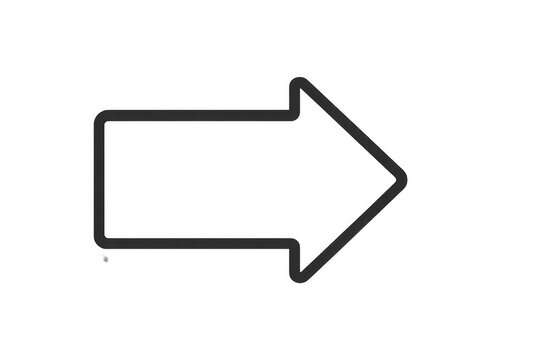Right pointing arrow icon showing navigation, direction, or user interface element with transparent background