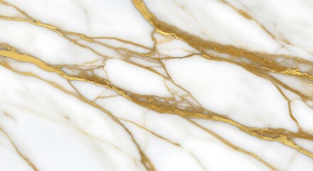 Abstract white marble with golden veins elegant stone surface
