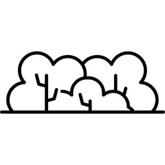 Shrub Outline Icon