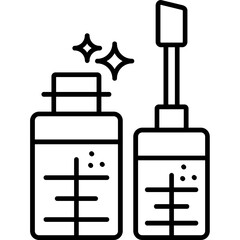 Lip Gloss Outline Icon