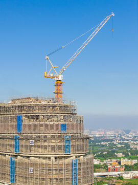 High Rise Building Construction with Tower Crane