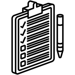 Checklist Mini Illustration Isometric Icon. Use For Modern Concept, Print, Ui, Ux Kit, Web And App Development. Vector Related To Market, Business, Finace