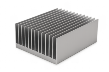 Aluminum passive heat sink cooling electronic components