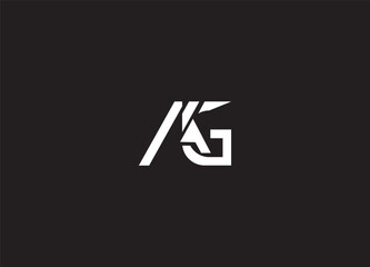 AG creative initial logo design and abstract logo