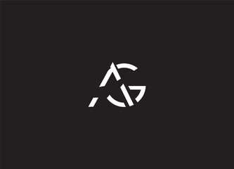 AG creative initial logo design and abstract logo