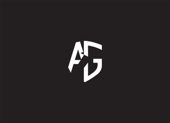 AG creative initial logo design and abstract logo