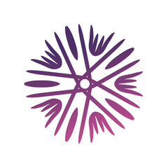 vector illustration of an abstract flower element mandala