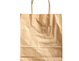 - Minimal Brown Paper Shopping Bag with Handles