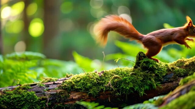 Squirrels Leap - A Moment in the Forests Embrace.
