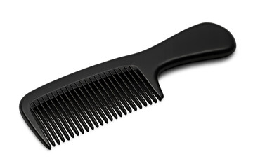 Black plastic hair styling comb grooming tool