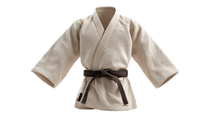 Judo gi isolated on white background